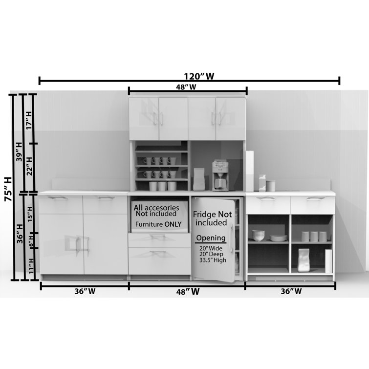 Breaktime Buffet Sideboard Kitchen Break Room Lunch Coffee